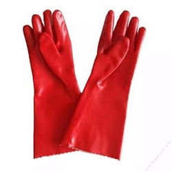 Gloves Pvc 14'' Acid Proof - Red