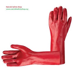 Gloves Pvc 18'' Acid Proof - Red