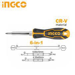 Screwdriver set 6 in 1